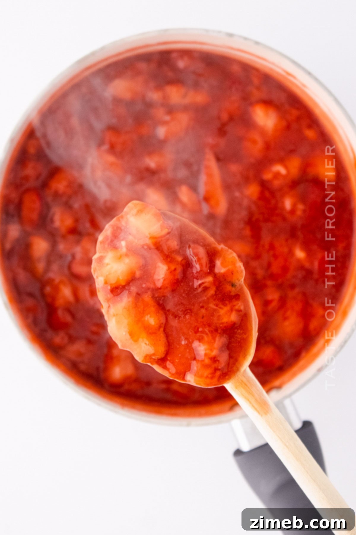 Cooking homemade jam