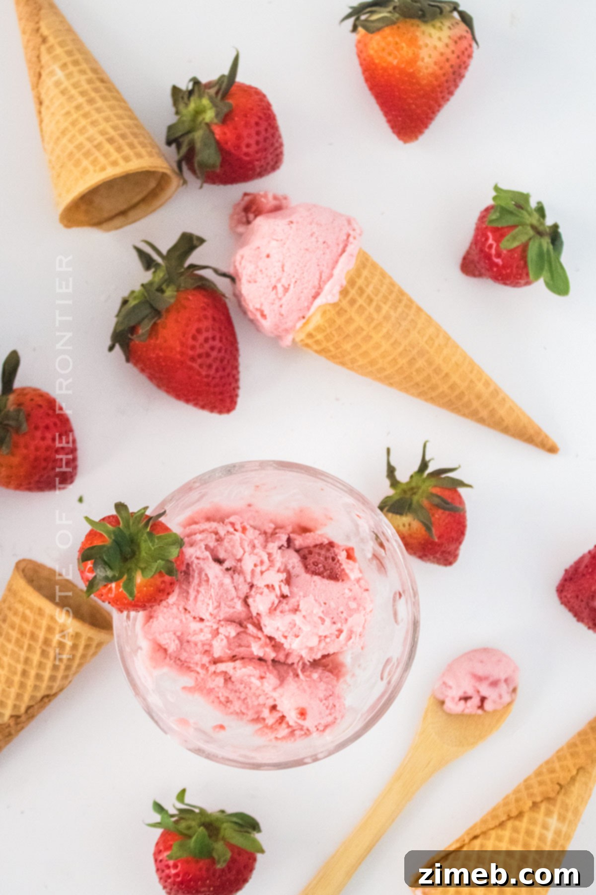 Creamy Vegan Strawberry Bliss 16 dairy-free frozen dessert