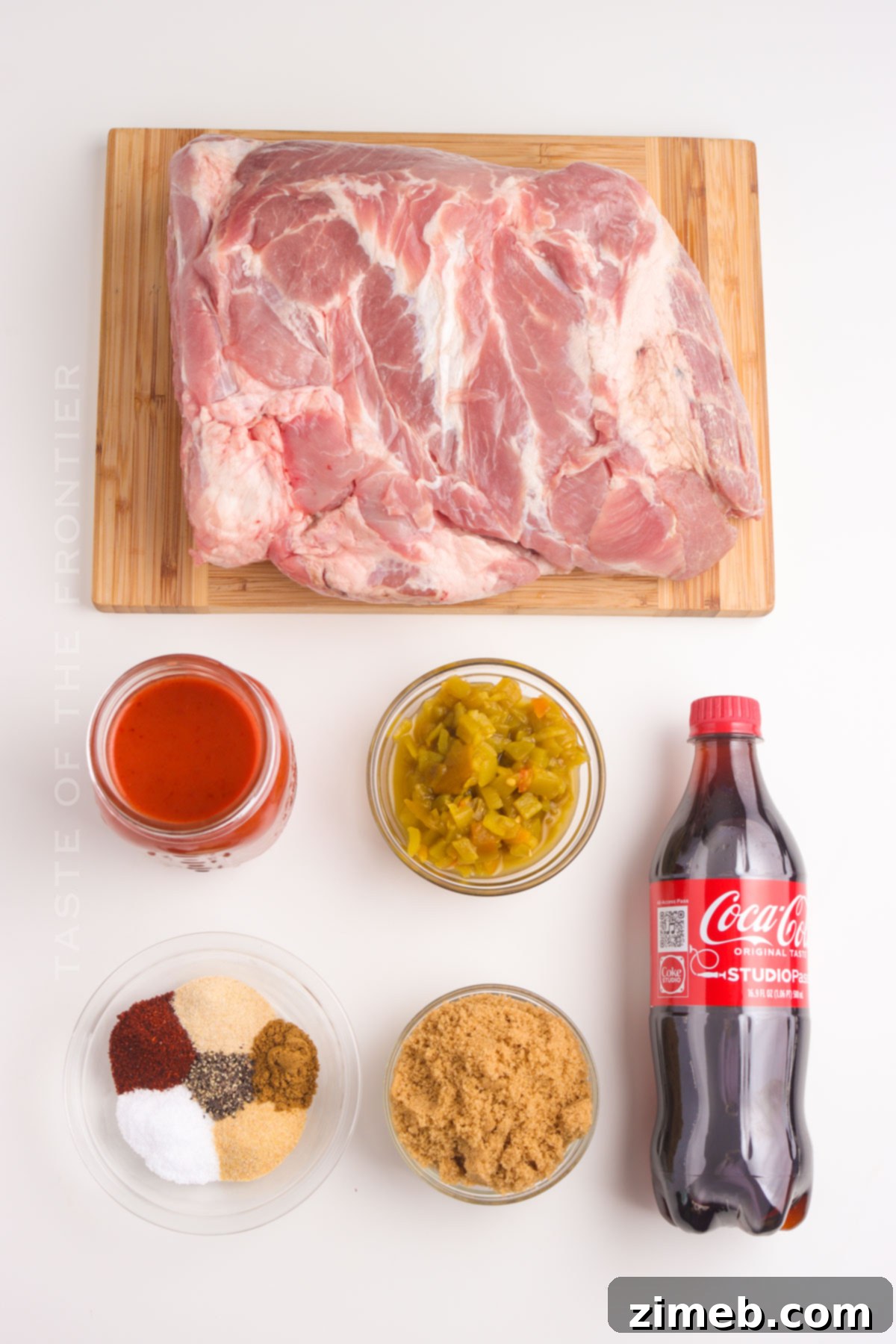 Irresistible Cafe Rio Sweet Pork 4 Cafe Rio Sweet Pork ingredients ready to be cooked