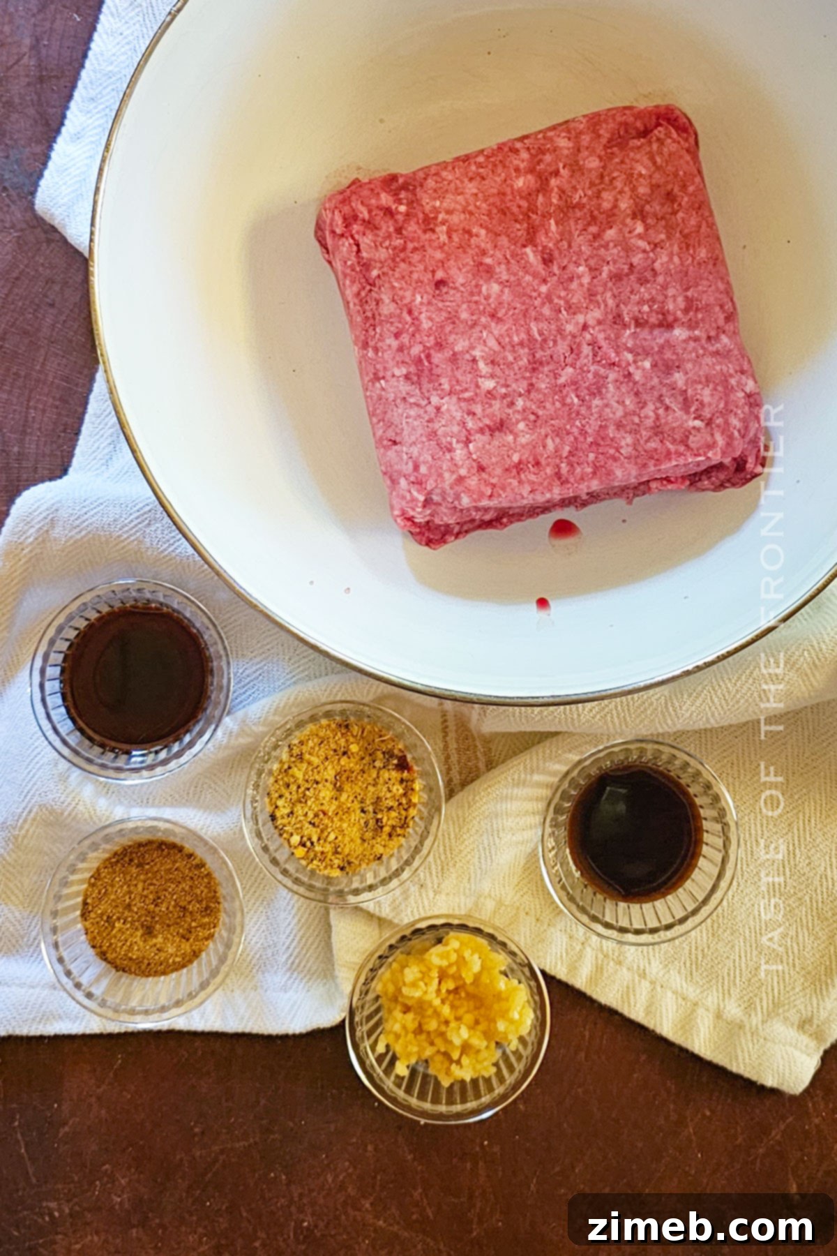 Ingredients for Smoked Burger Recipe