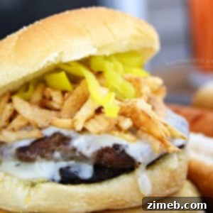 Havarti Onion Burger