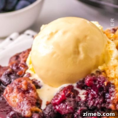 Crockpot Cobbler with Cake Mix