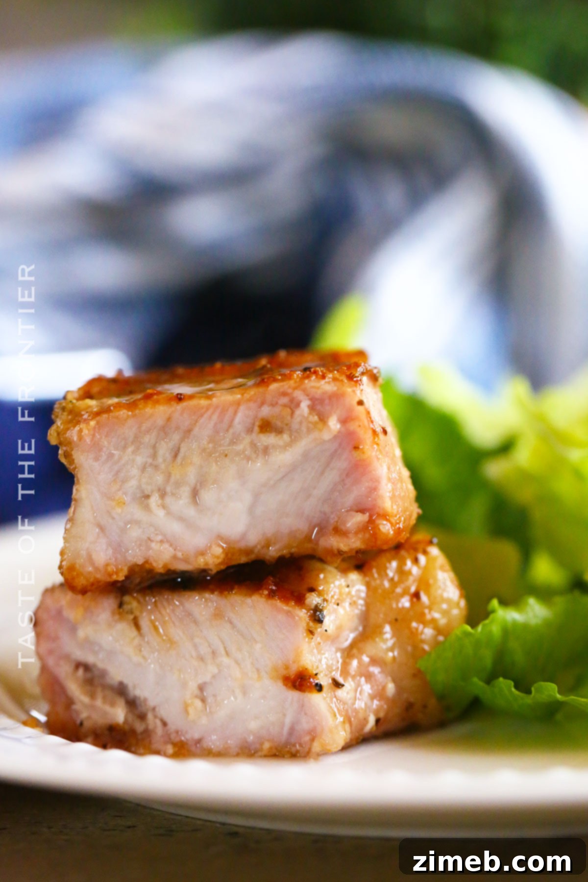 boneless pork on the grill