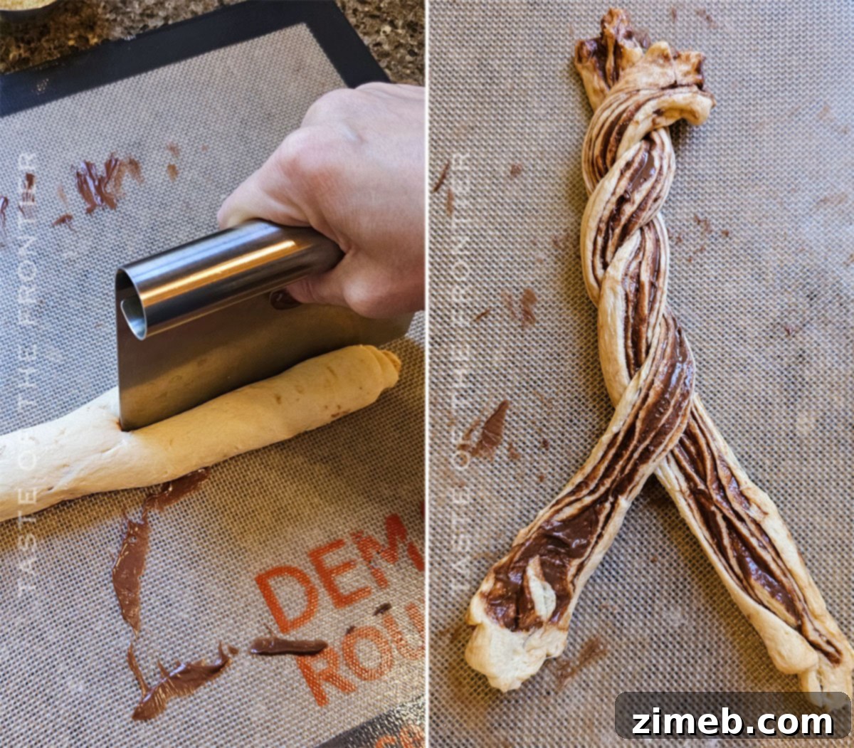 Step-by-Step Chocolate Twist Making
