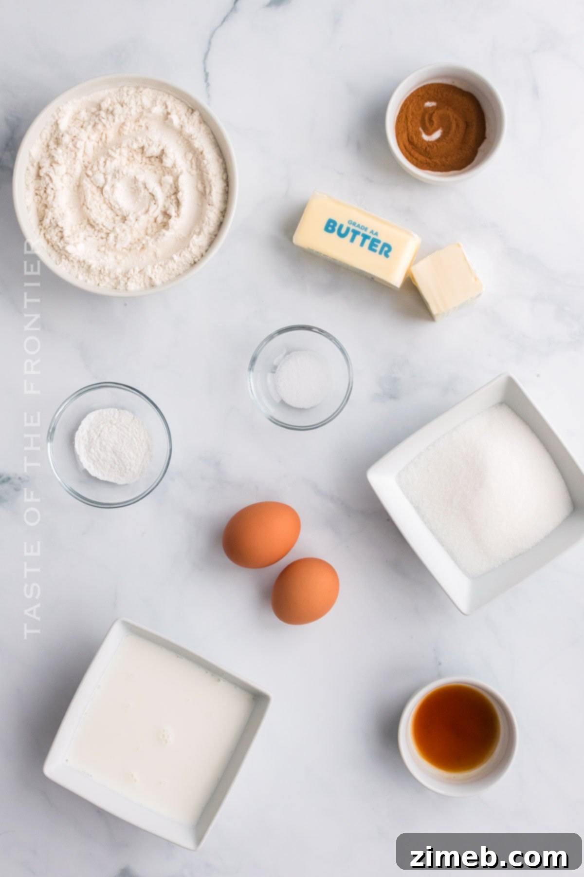 Sweet Cinnamon Cloud Muffins 4 Cinnamon Sugar Muffin ingredients for a perfect bake