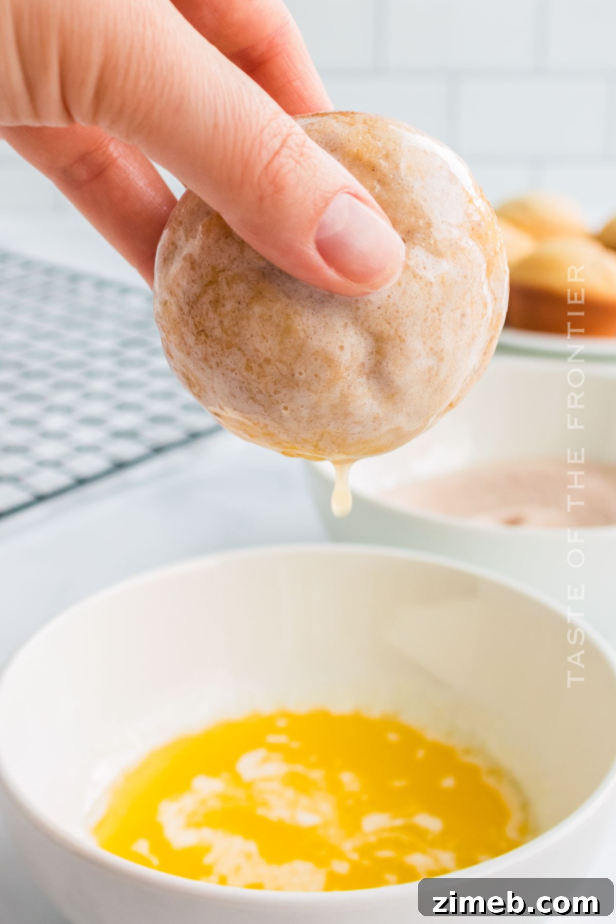 Sweet Cinnamon Cloud Muffins 7 Butter coating for Cinnamon Sugar Muffins