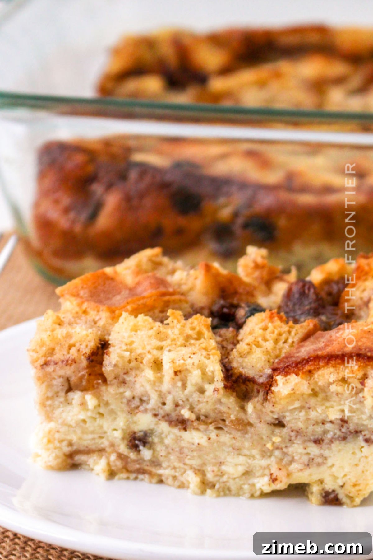 Warm Bread Pudding Drizzled with Vanilla Cream 16 how to make Bread Pudding with Vanilla Sauce