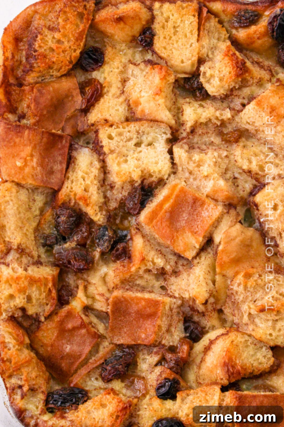 Warm Bread Pudding Drizzled with Vanilla Cream 3 Bread Pudding Recipe