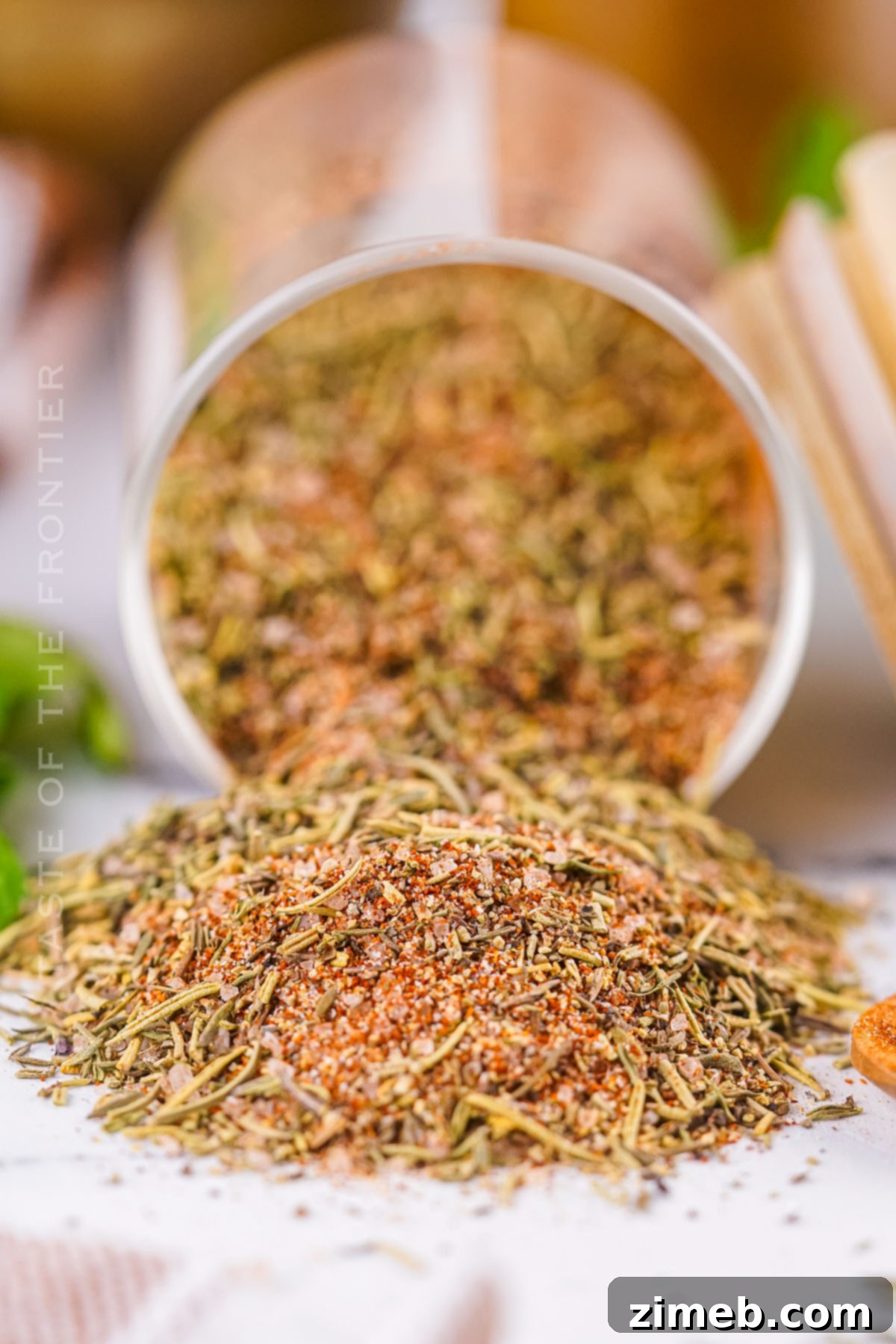 Homemade turkey seasoning mix in a bowl