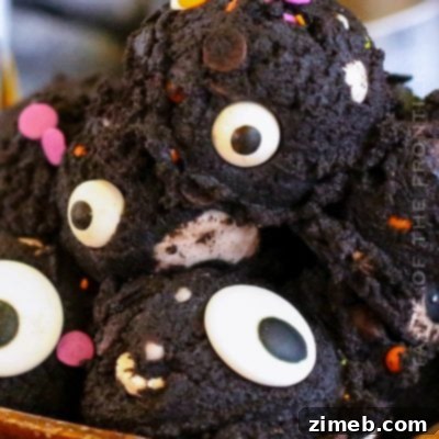 Midnight Candy Apples 9 Cute Cookie Dough for Halloween
