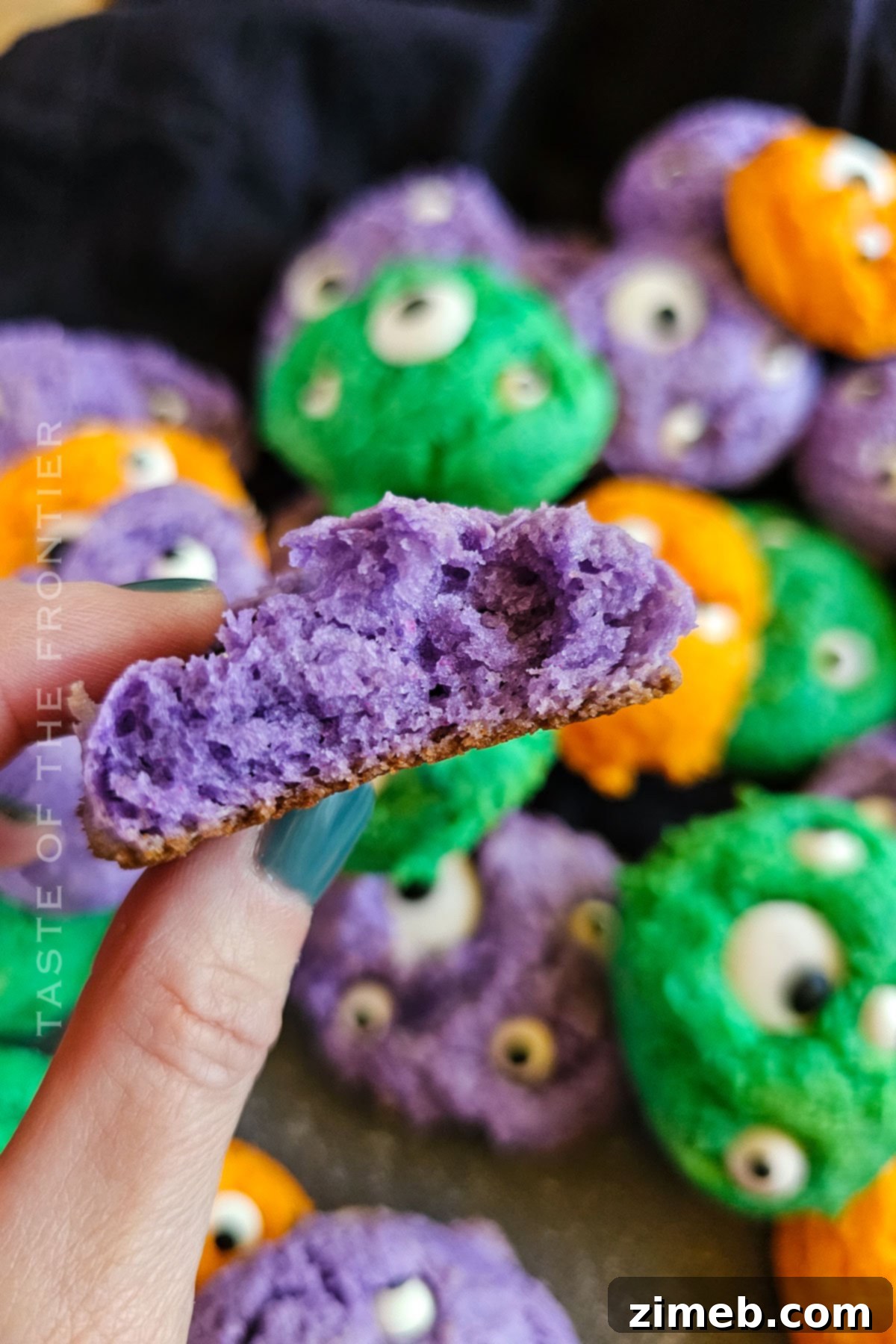 inside purple cookie
