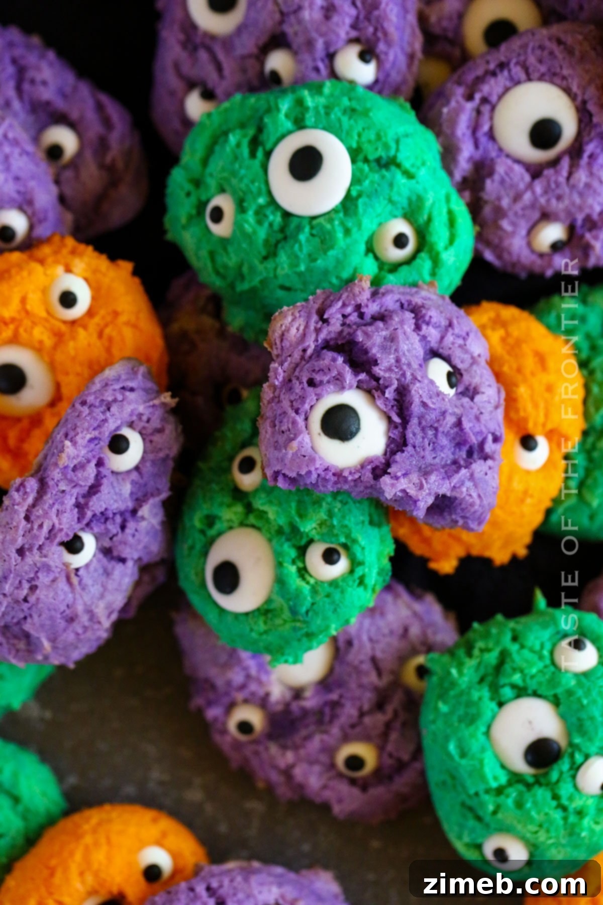 colorful cookies for Halloween