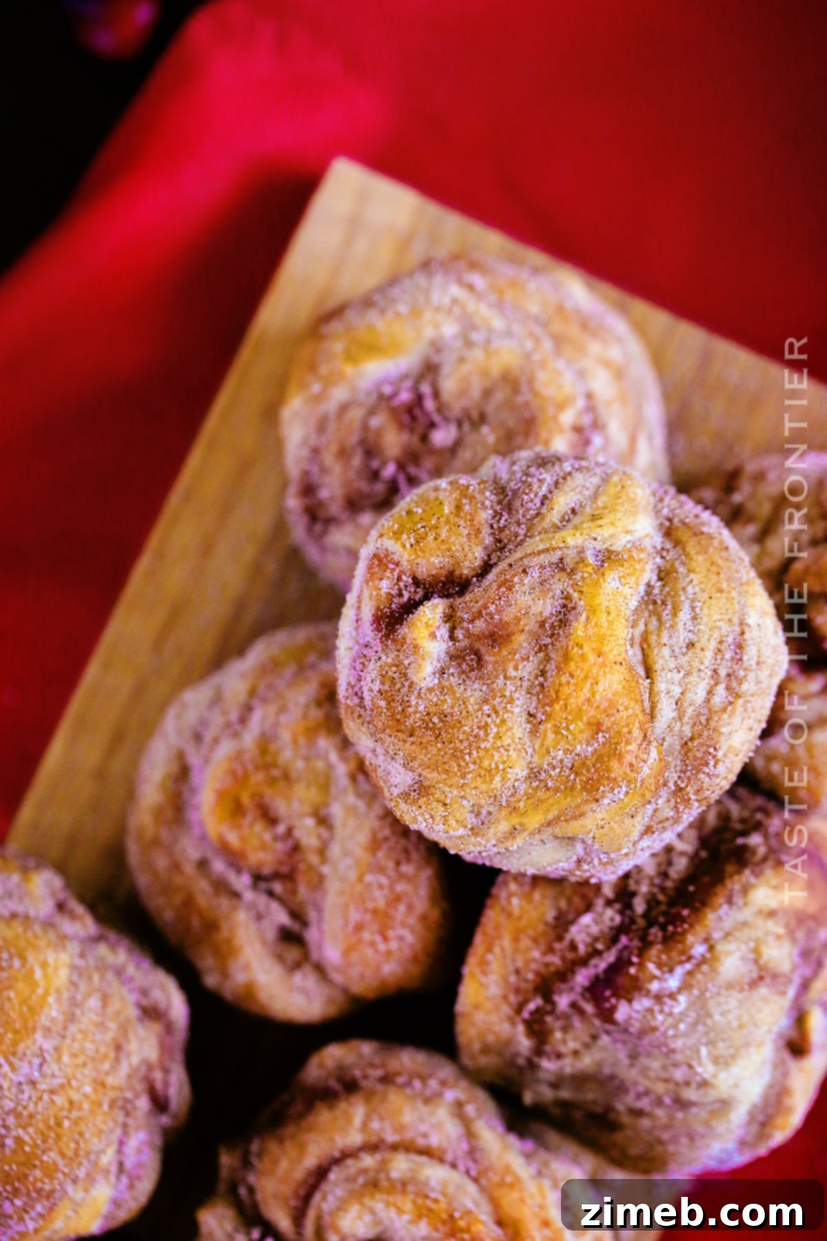 Making cruffins with sweet fall apple butter filling