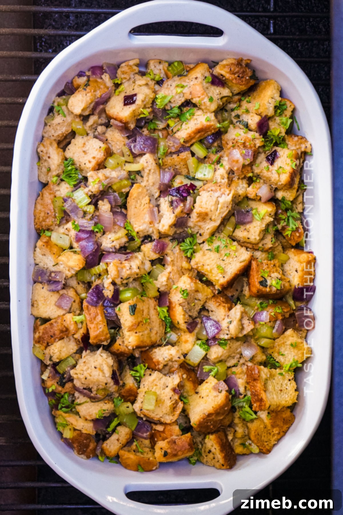 Aromatic Smoked Stuffing 6 Traeger Smoked Stuffing recipe step 1