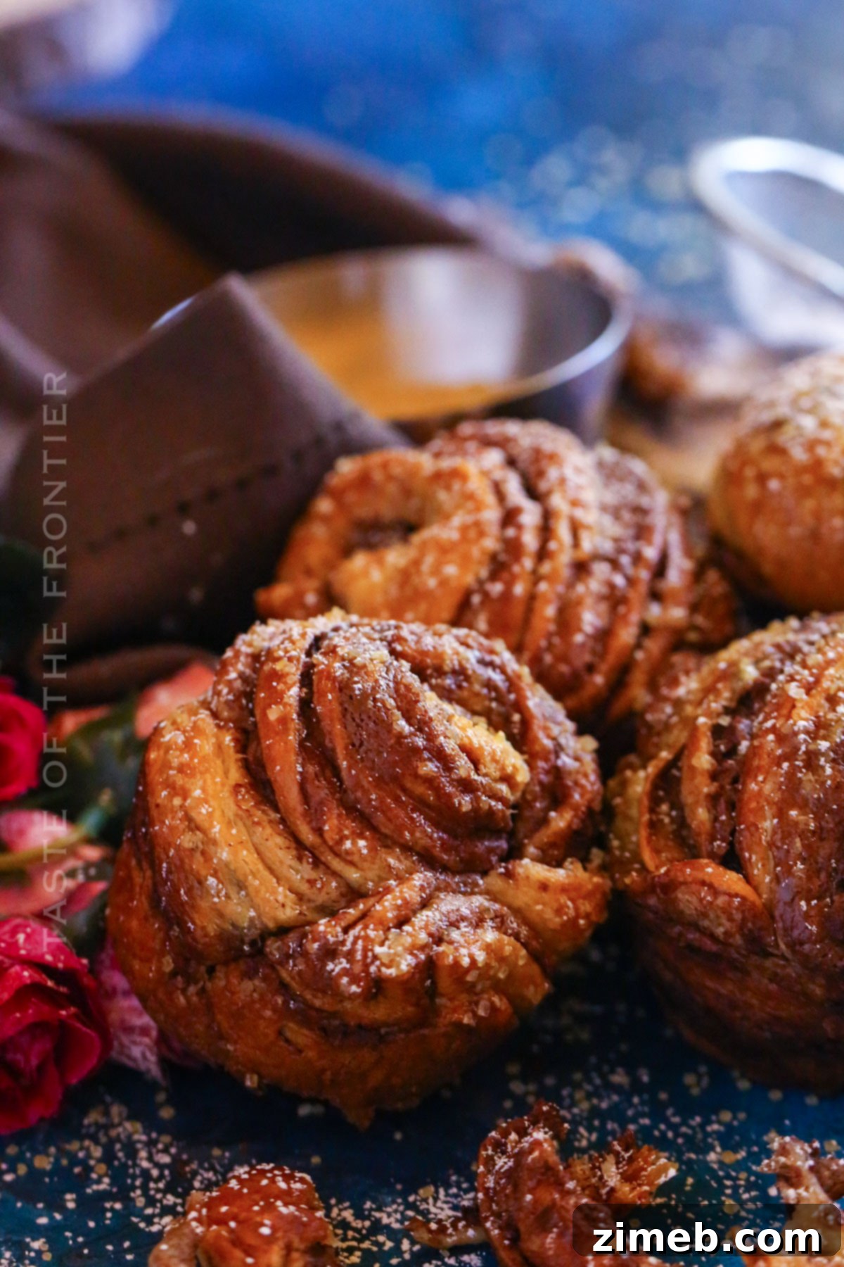 Crescent dough with Nutella spread for easy cruffins