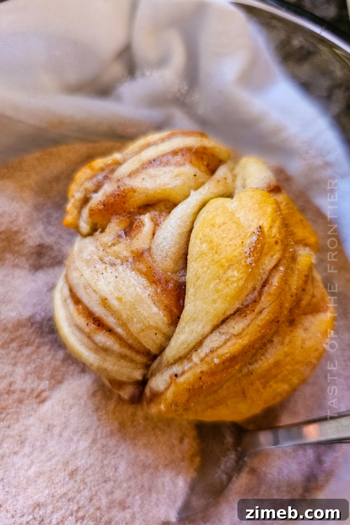 rolling in cinnamon and sugar