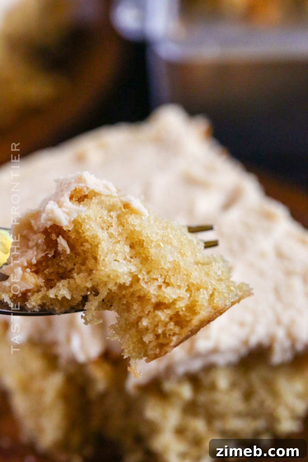 Butterscotch Bliss 9 bite of Butterscotch Cake with Butterscotch Frosting