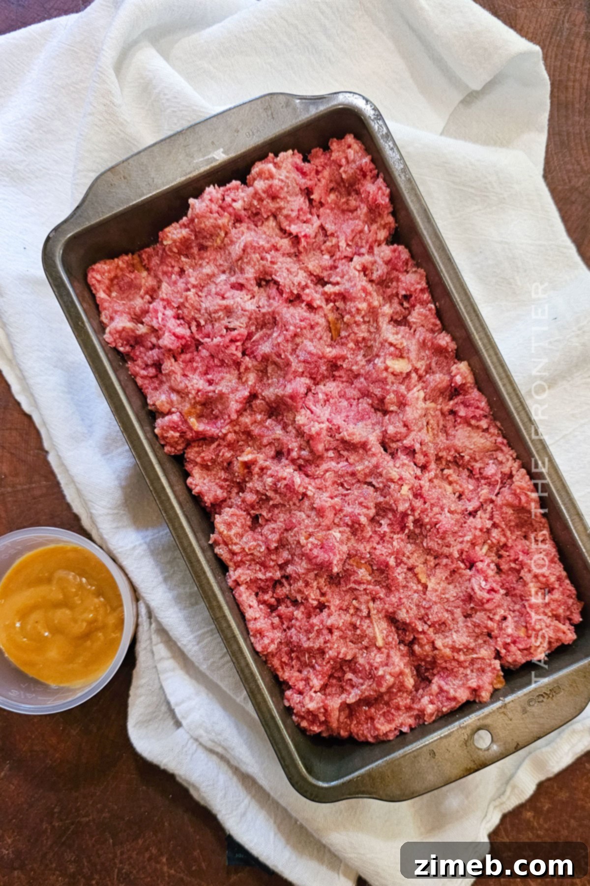 Baked beef loaf fresh from the oven