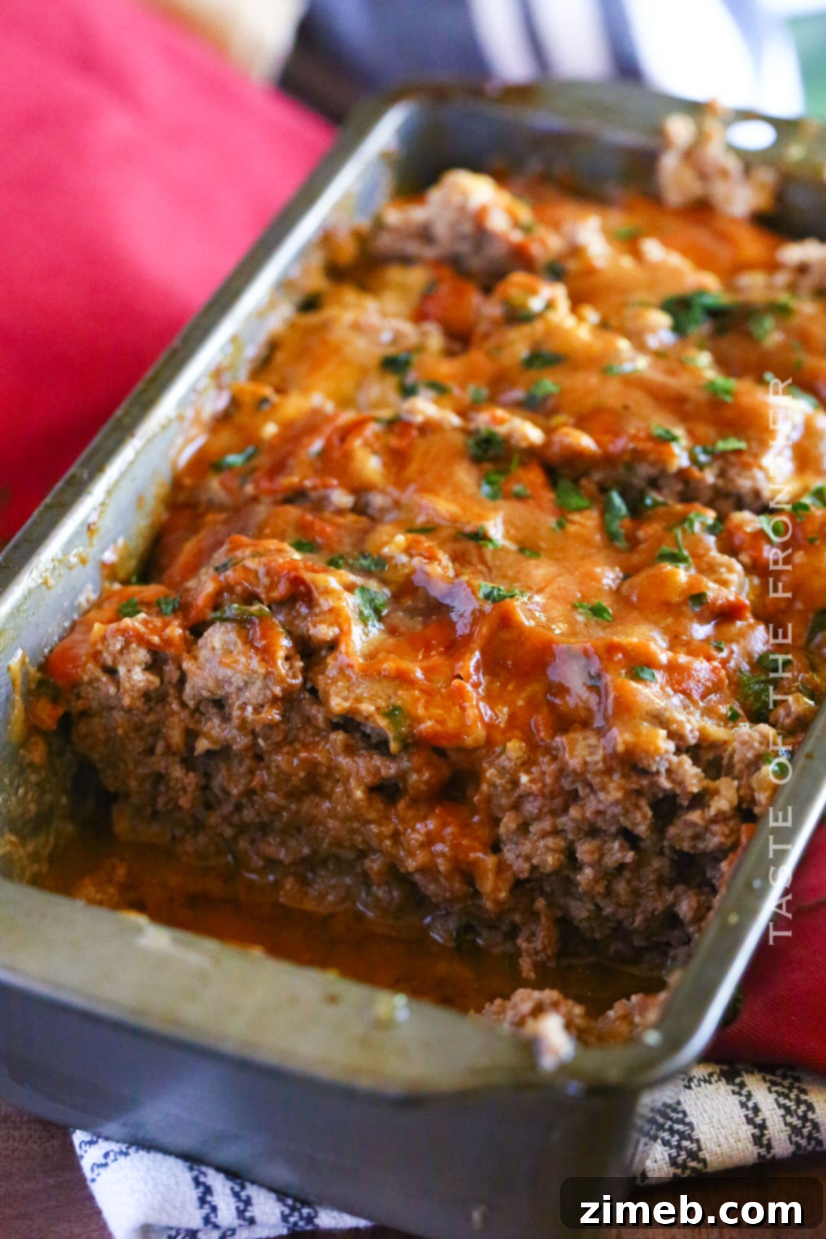 Lipton Onion Soup Meatloaf recipe displayed beautifully