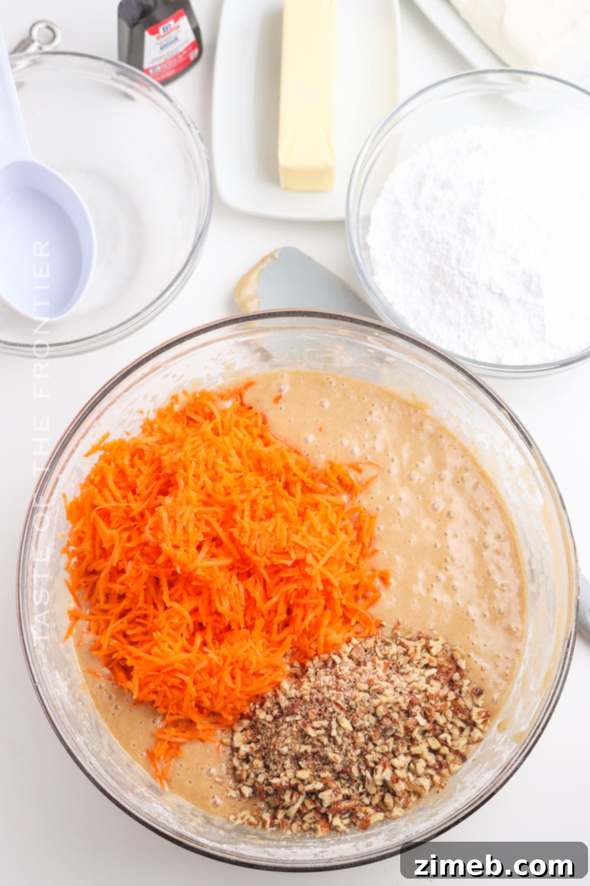 How to make Carrot Cake Bars with Cream Cheese Frosting - Step-by-step instructions.