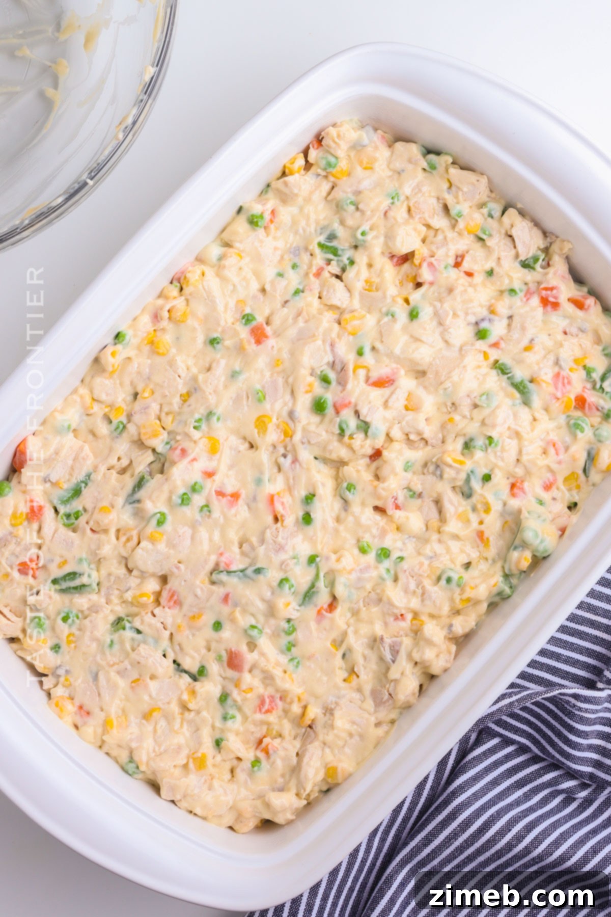 Ultimate Chicken Stuffing Bake 6 Chicken Stuffing Casserole ready to bake