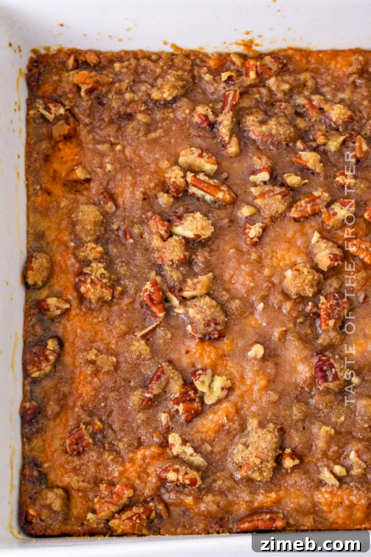 A Thanksgiving side dish: Ruth’s Chris Sweet Potato Casserole, served warm