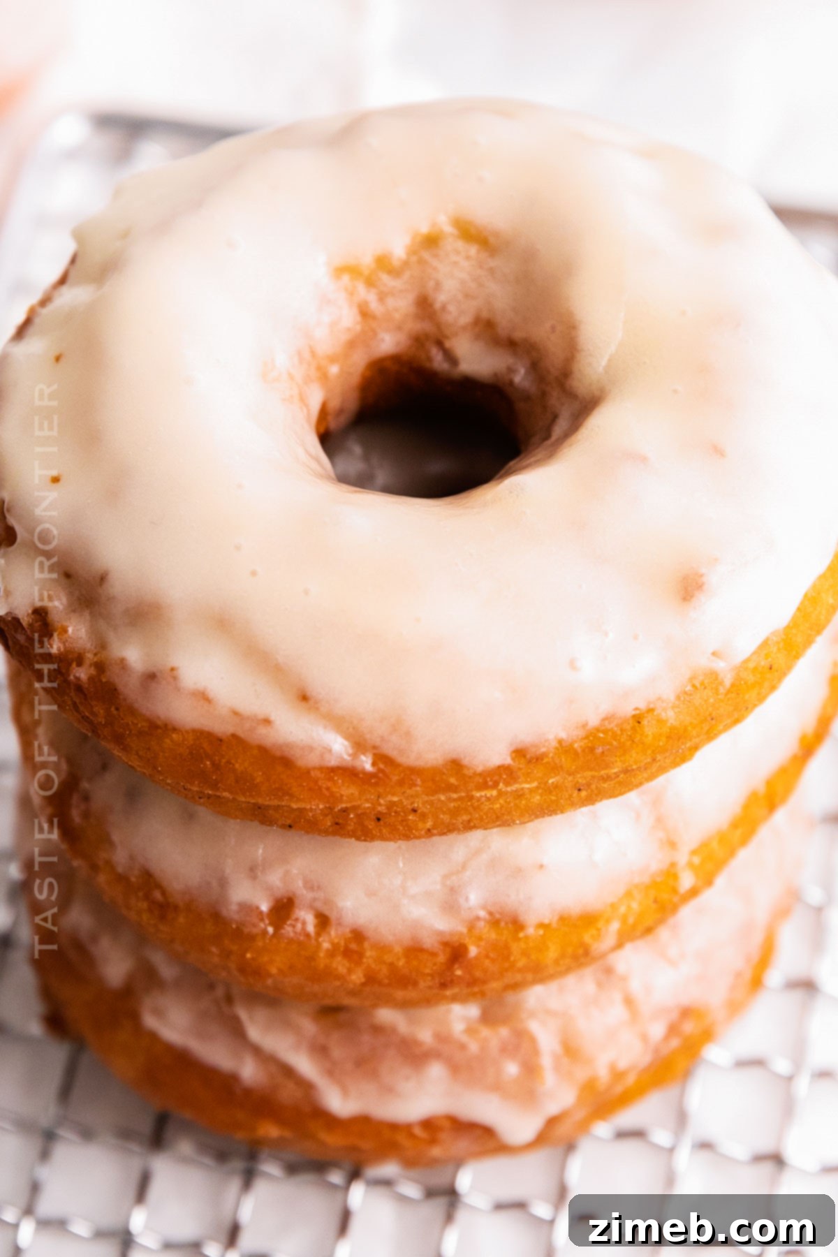 Classic Glazed Donut 3 stack of glazed donuts