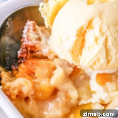 Slow Cooker Peach Cobbler with Bisquick