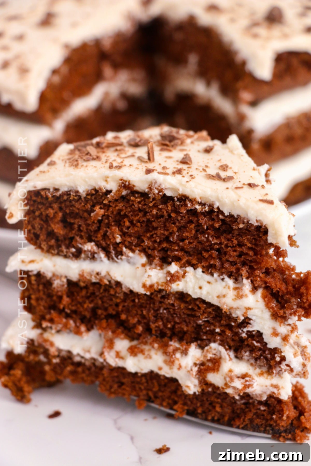 Unadorned Chocolate Delight 16 milk chocolate cake