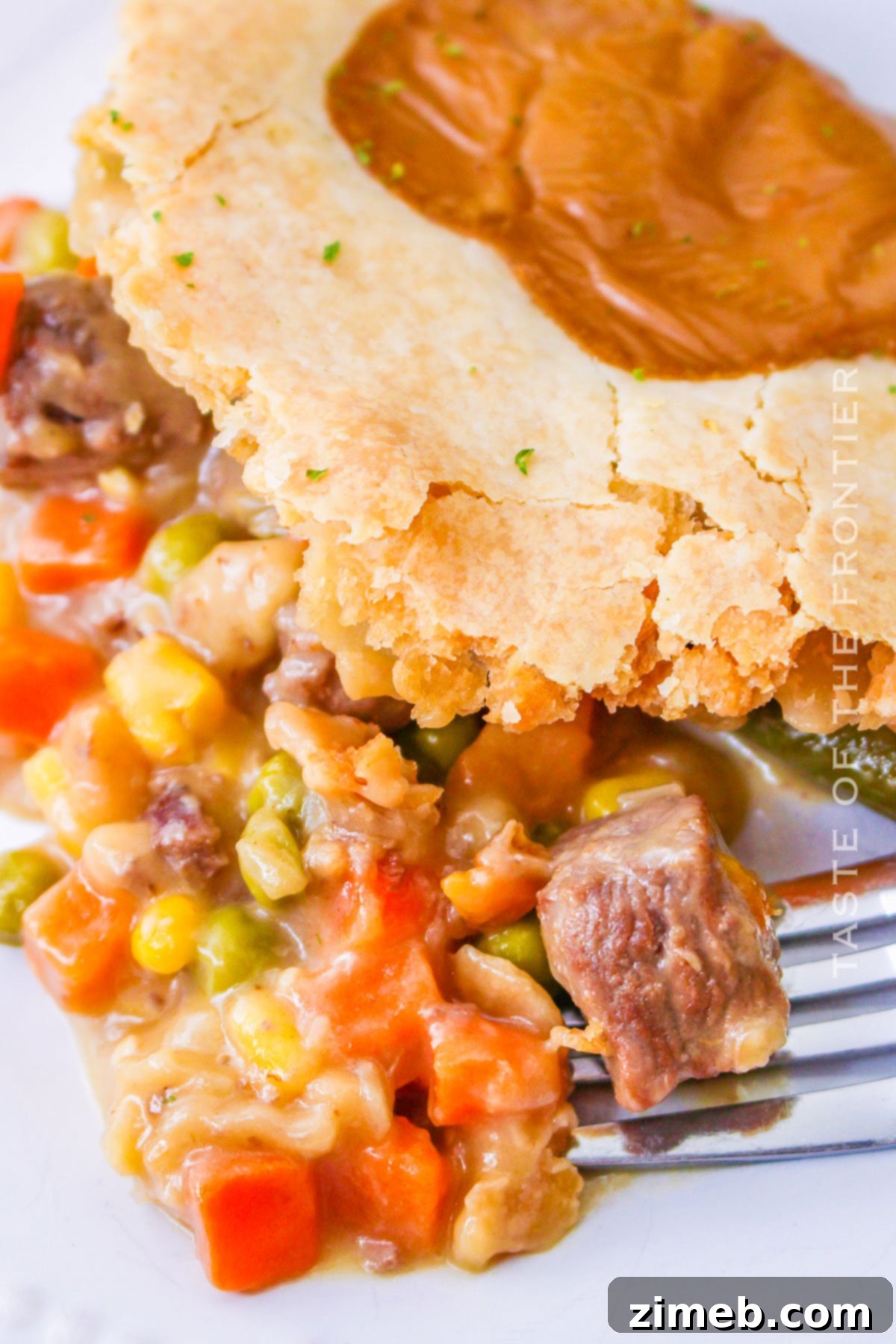 steak casserole in the skillet