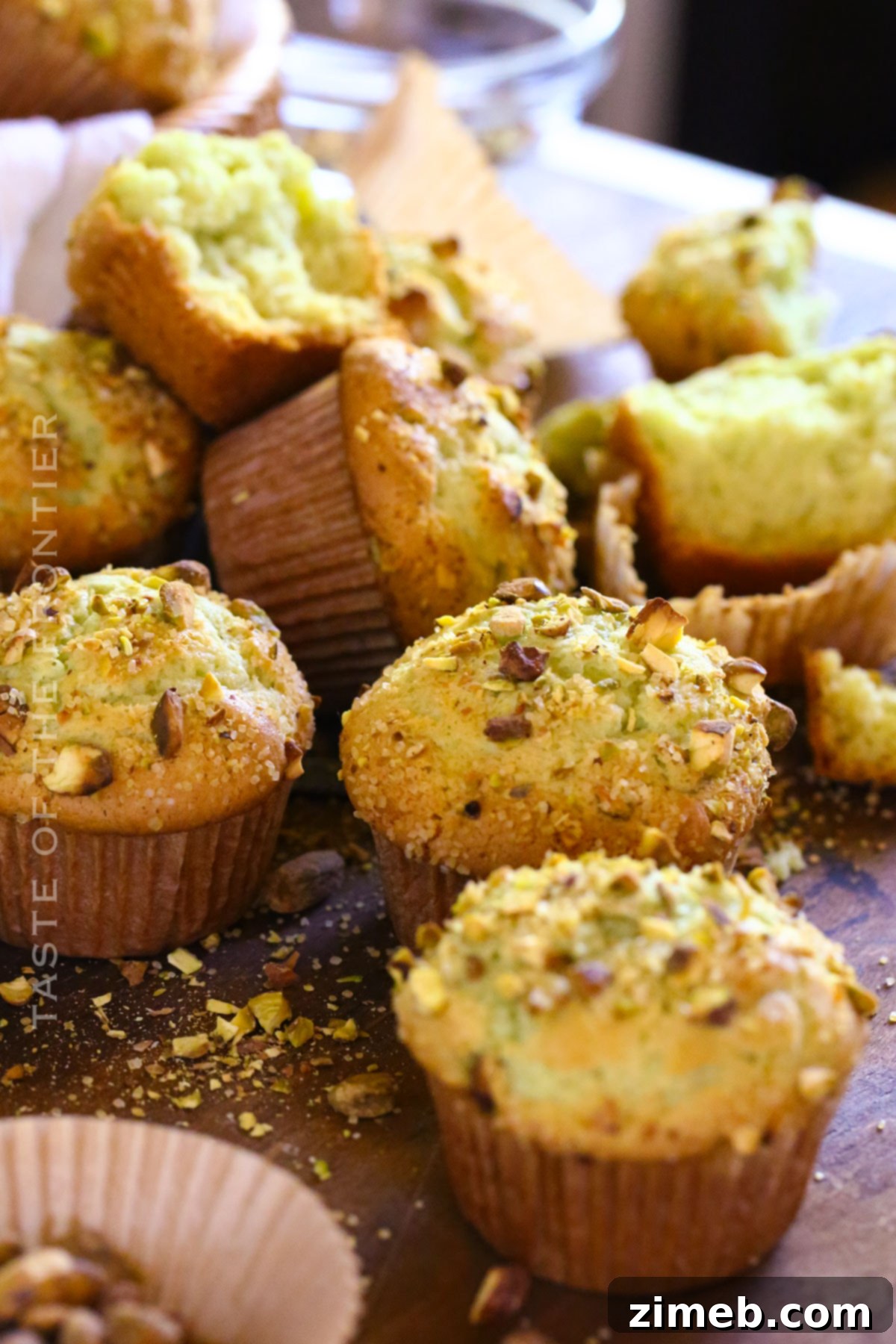 Delightful Pistachio Muffins 3 Pistachio Muffins recipe