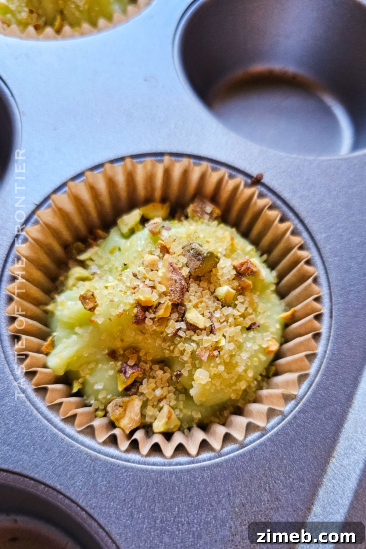 Delightful Pistachio Muffins 7 ready to bake