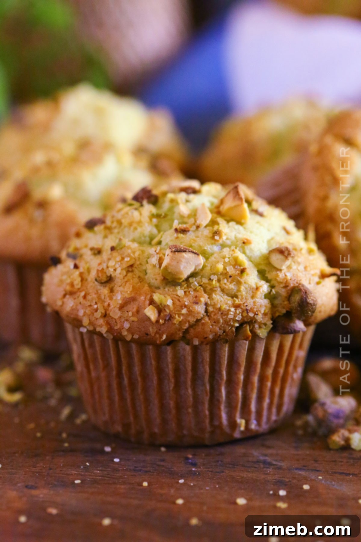 Delightful Pistachio Muffins 9 bakery-style Pistachio Muffins