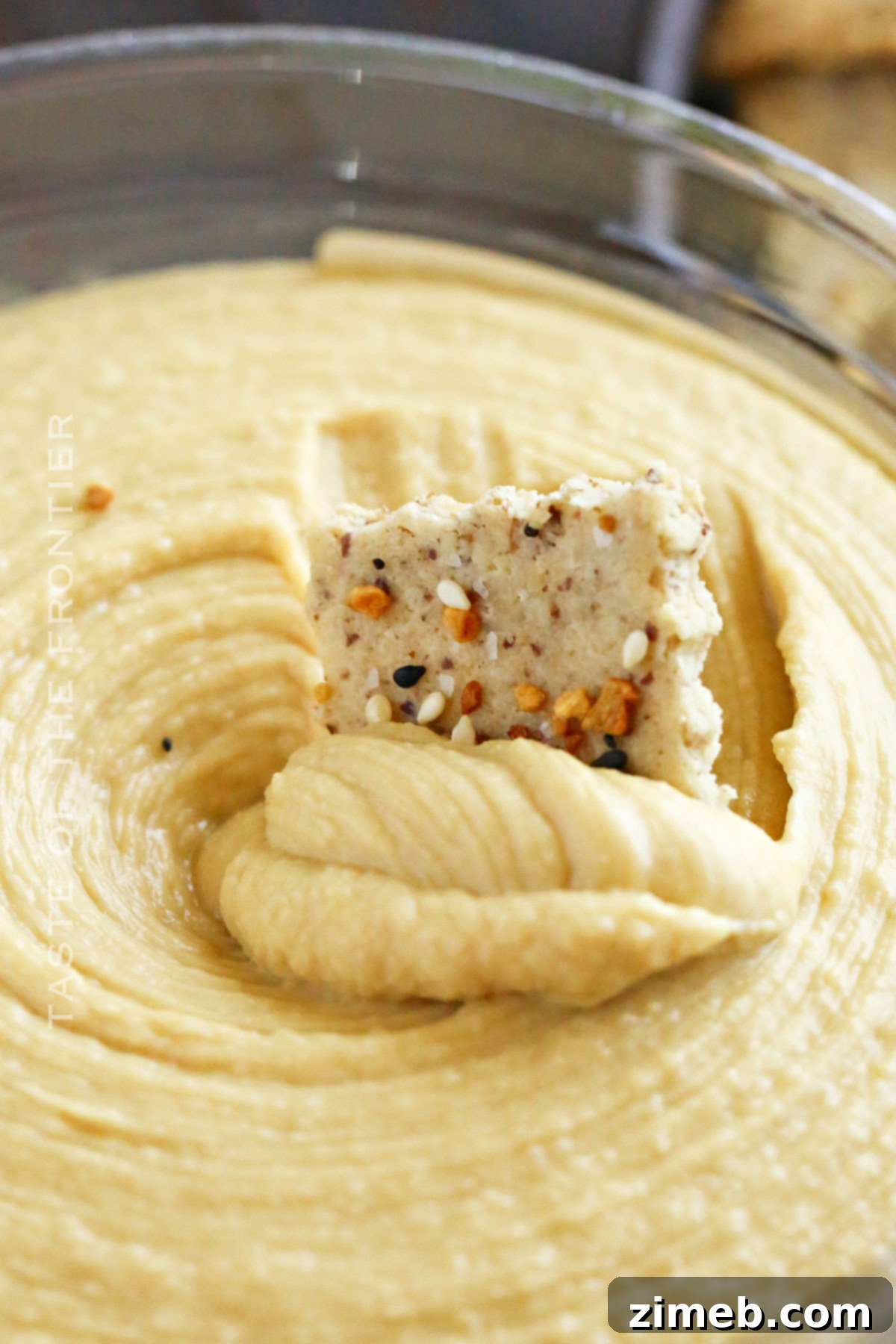 served with hummus