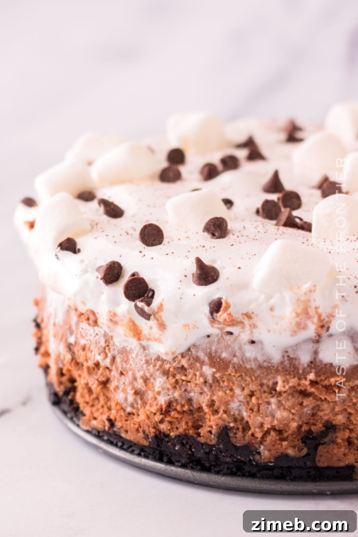finished Hot Chocolate Cheesecake recipe
