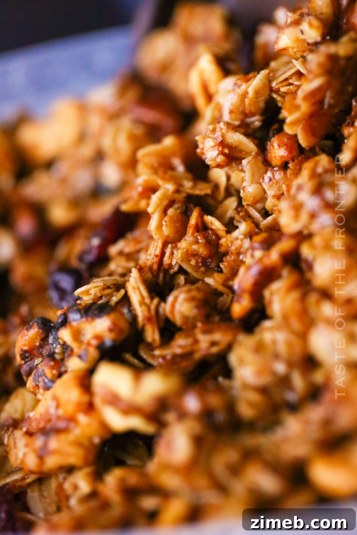 Holiday breakfast scene with Gingerbread Granola.
