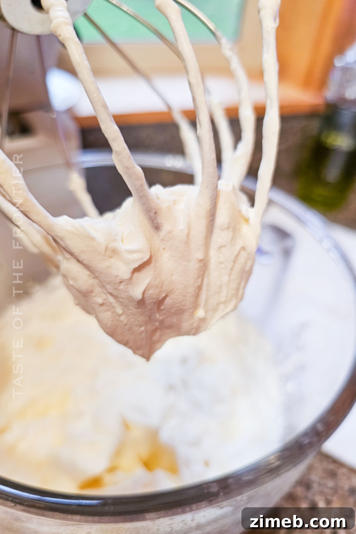 Cloud-Light Frosting 5 Steps for how to make Whipped Cream Frosting