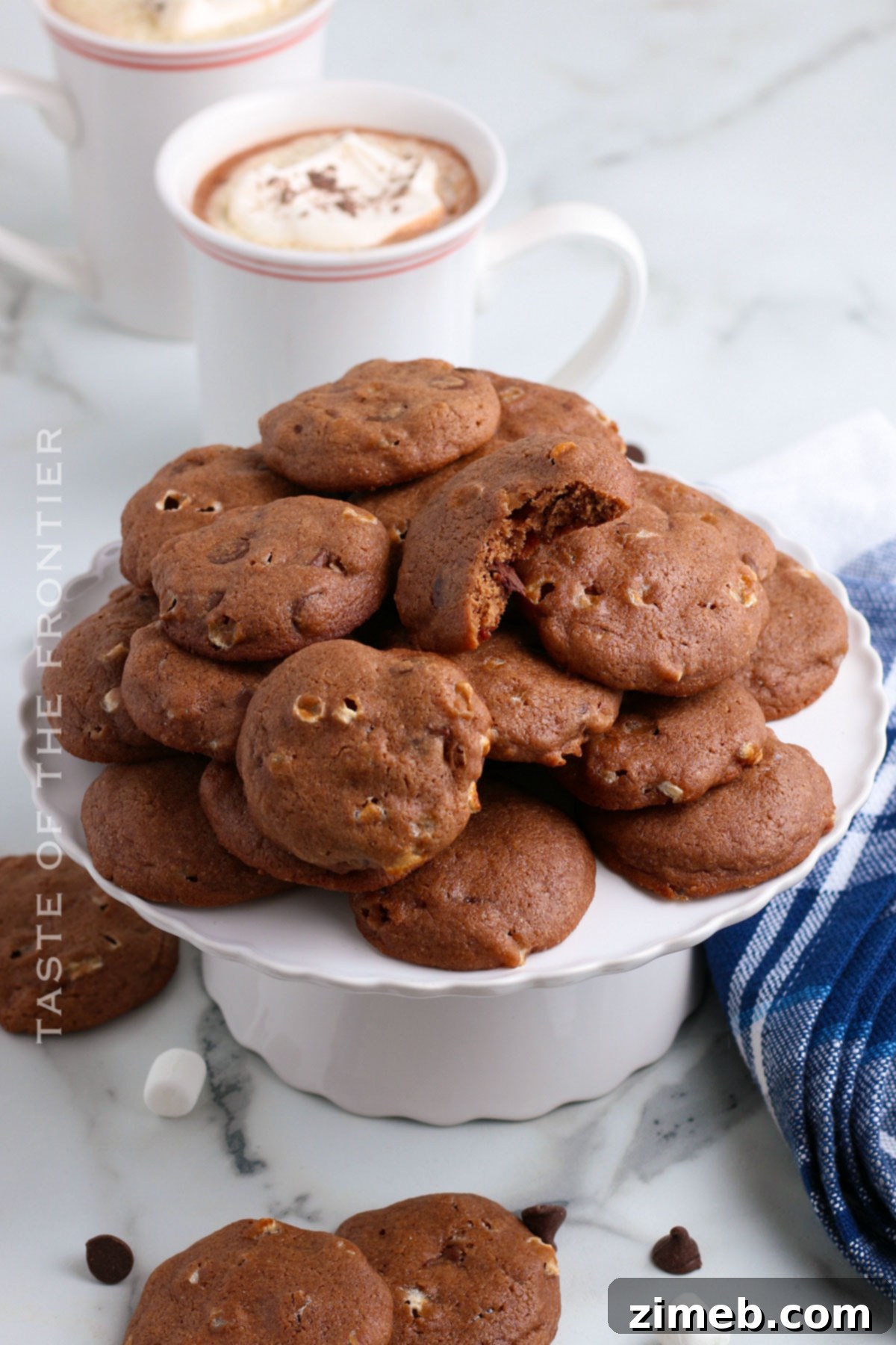 Freshly baked Hot Chocolate Cookies
