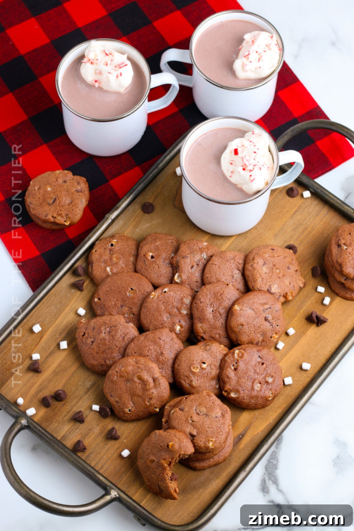 Christmas Hot Chocolate Cookies for a festive treat