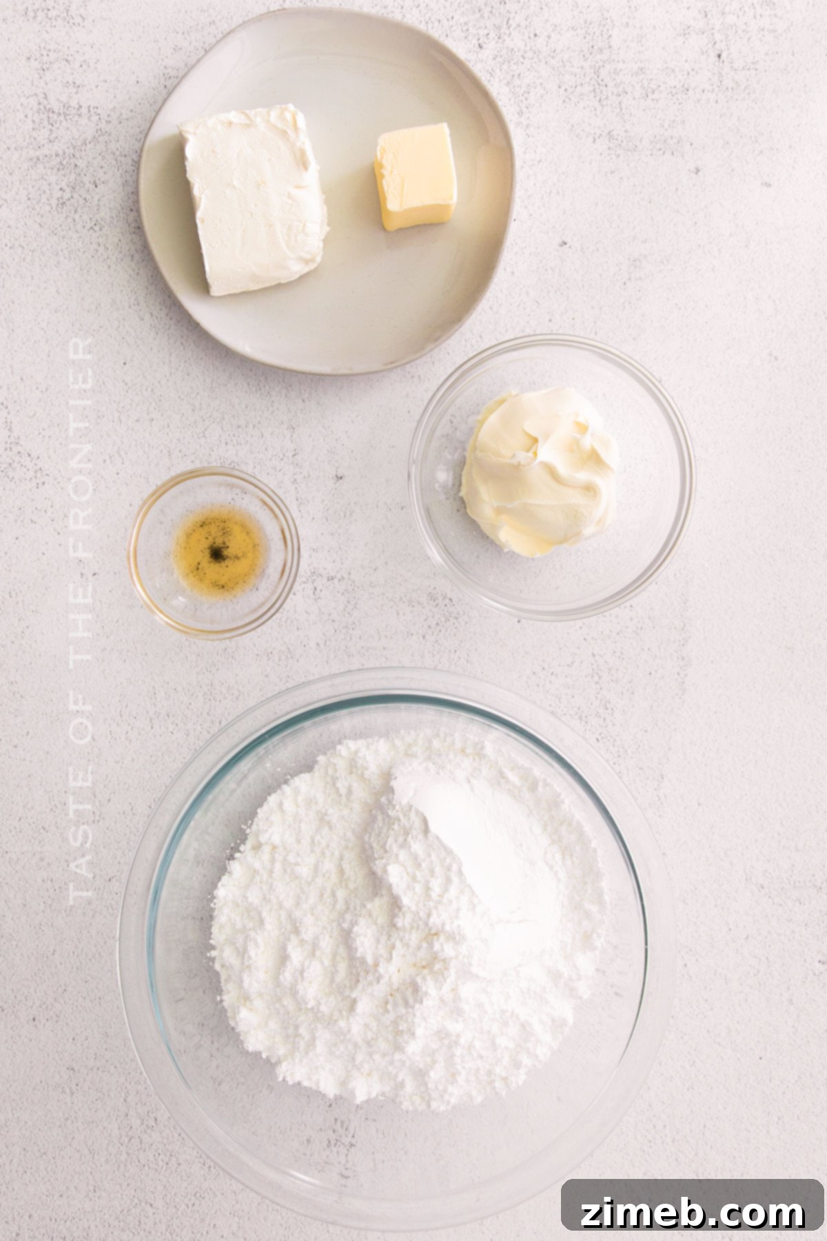 Mascarpone Frosting Ingredients