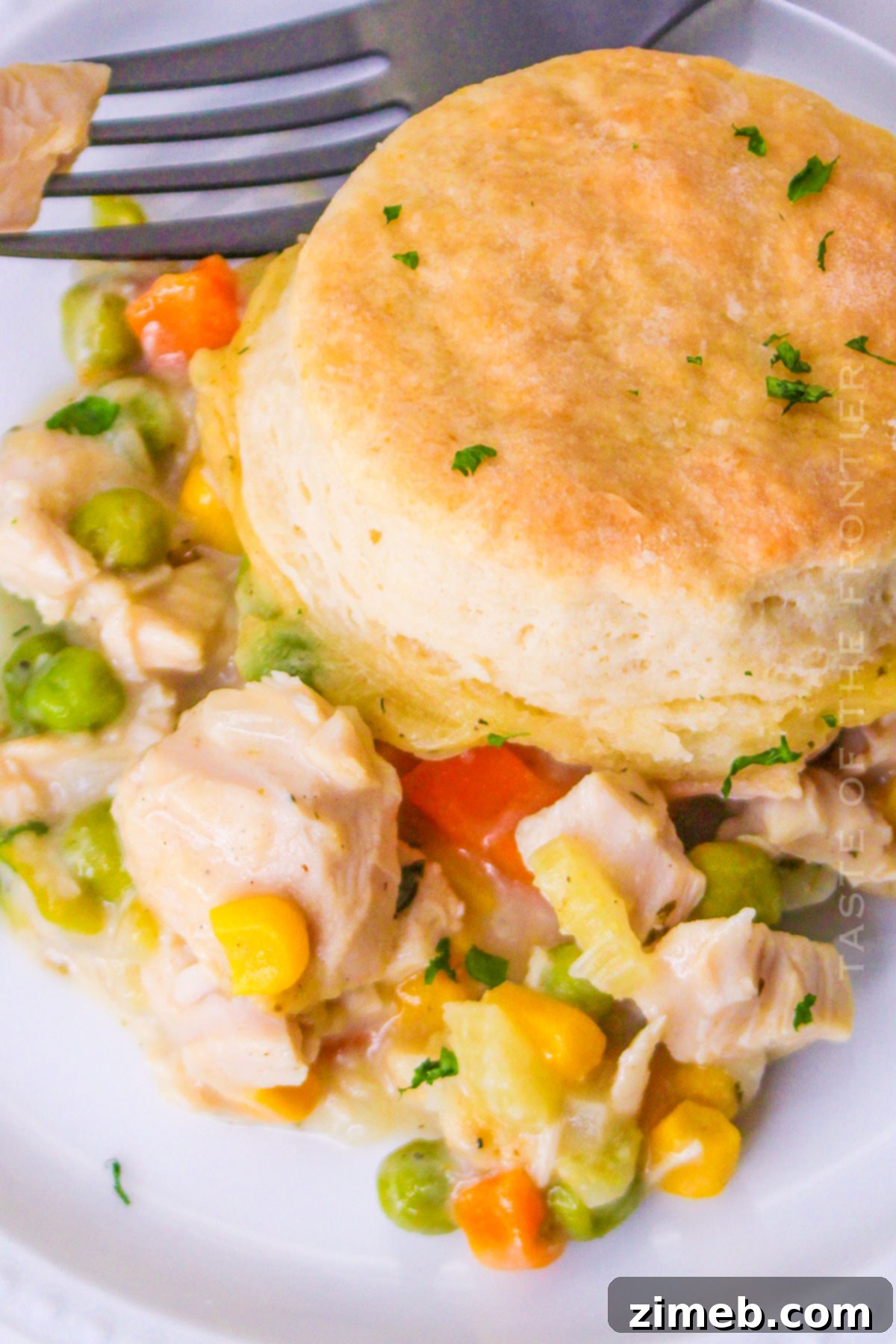 Hearty Turkey Pot Pie with Buttery Biscuits 3 turkey leftover meal