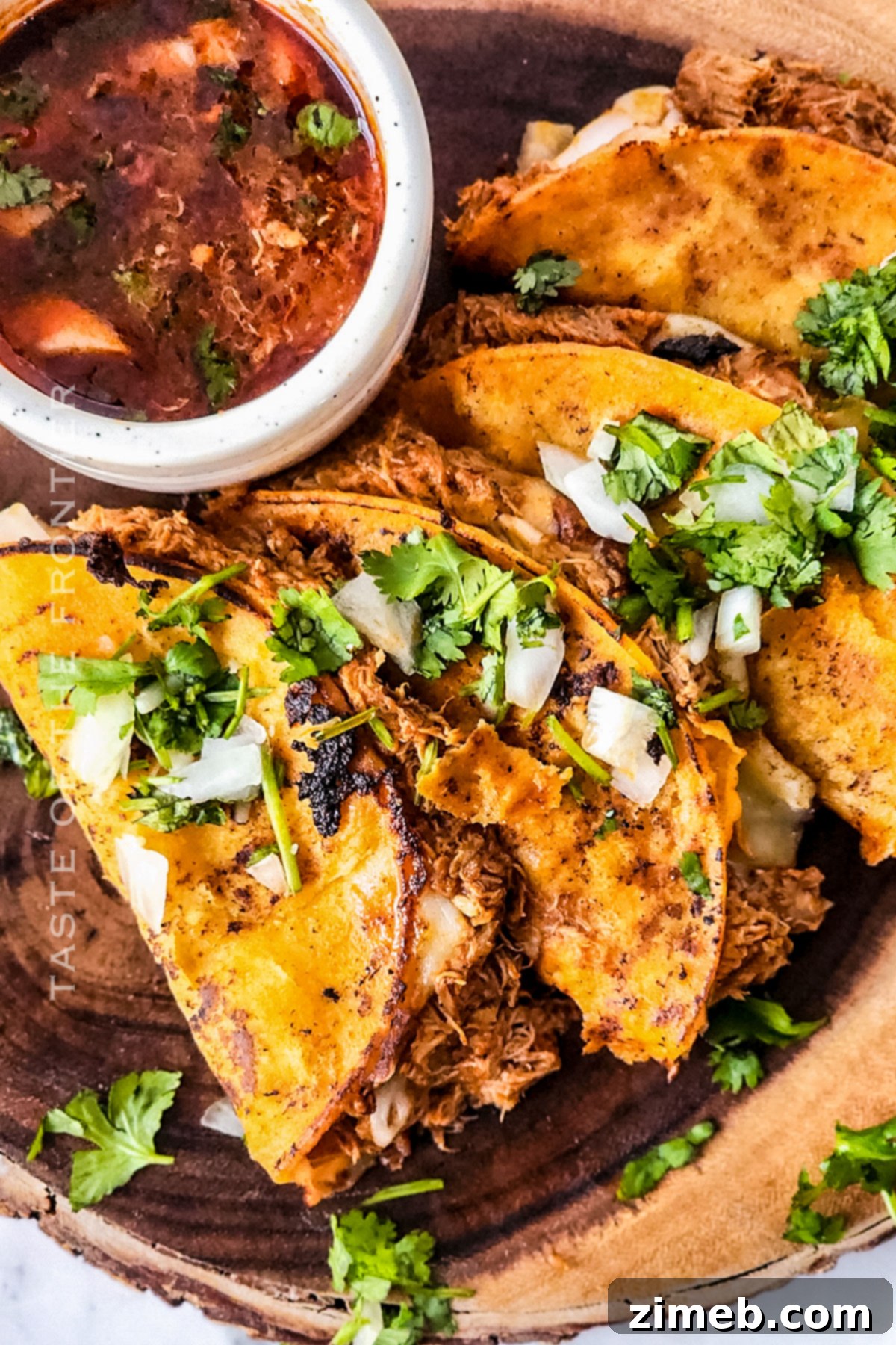 Chicken Birria Taco Dinner