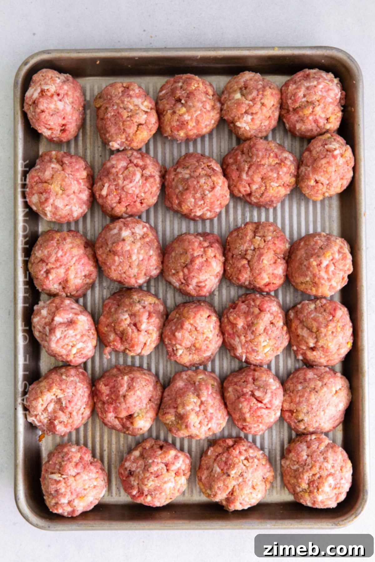Golden Air Fryer Garlic Parmesan Meatballs 6 ready to cook
