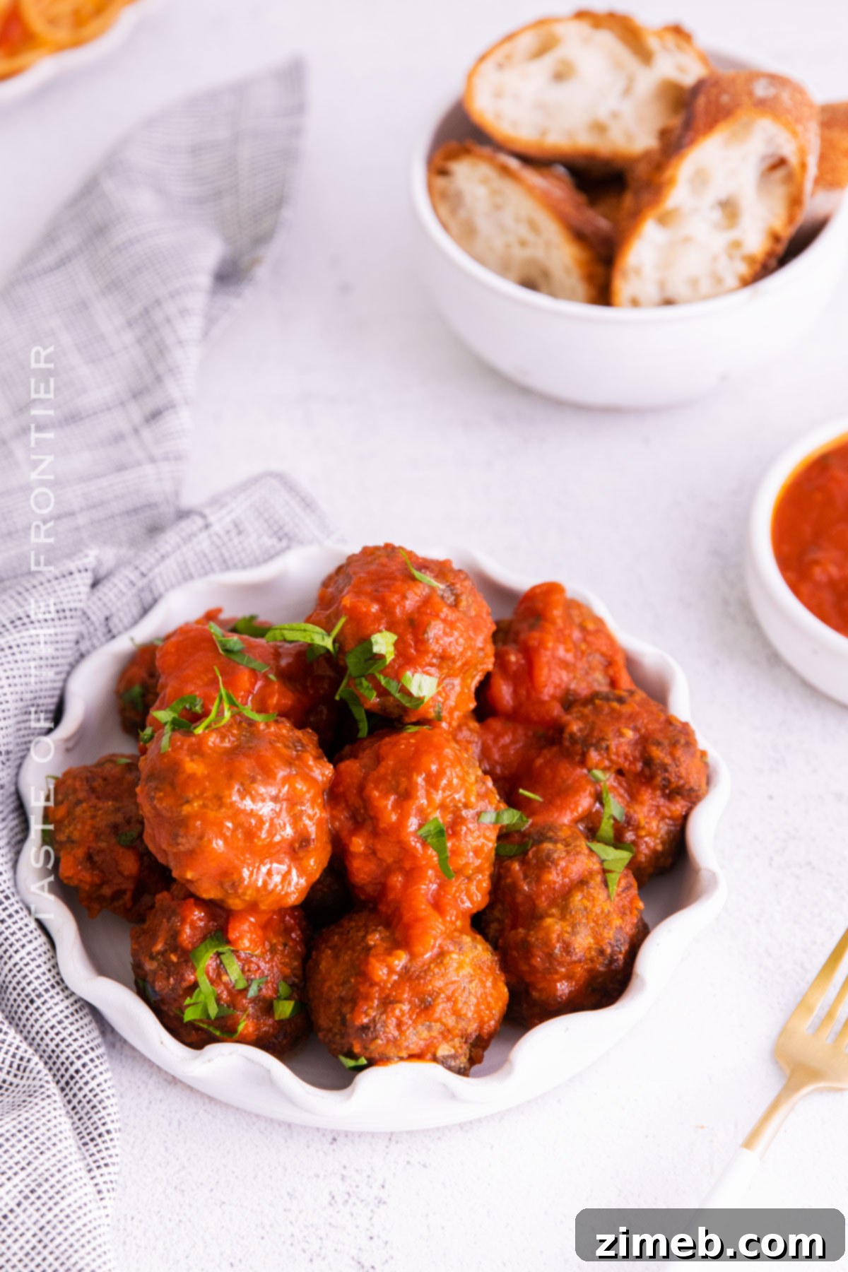 Golden Air Fryer Garlic Parmesan Meatballs 8 cocktail appetizer