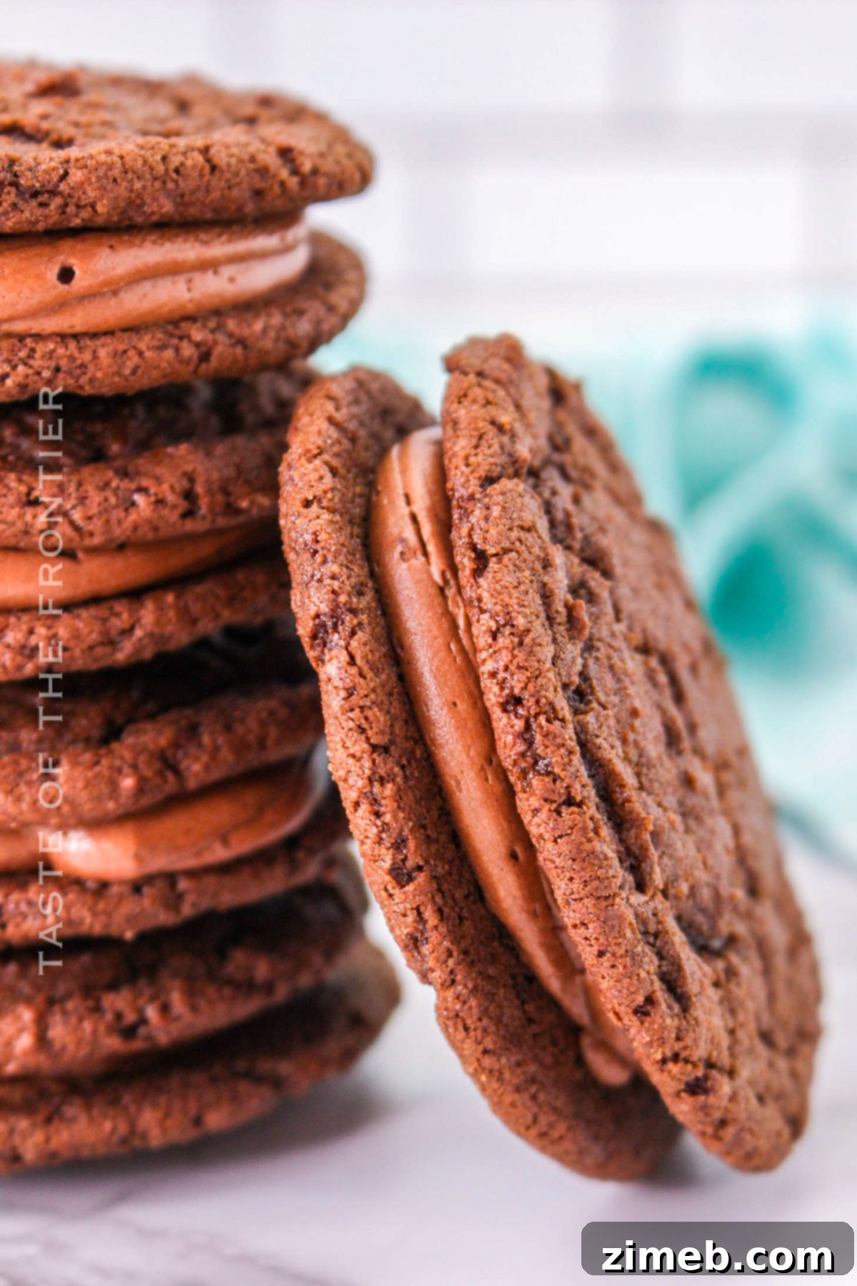 Fudgy Chocolate Sandwich Cookies