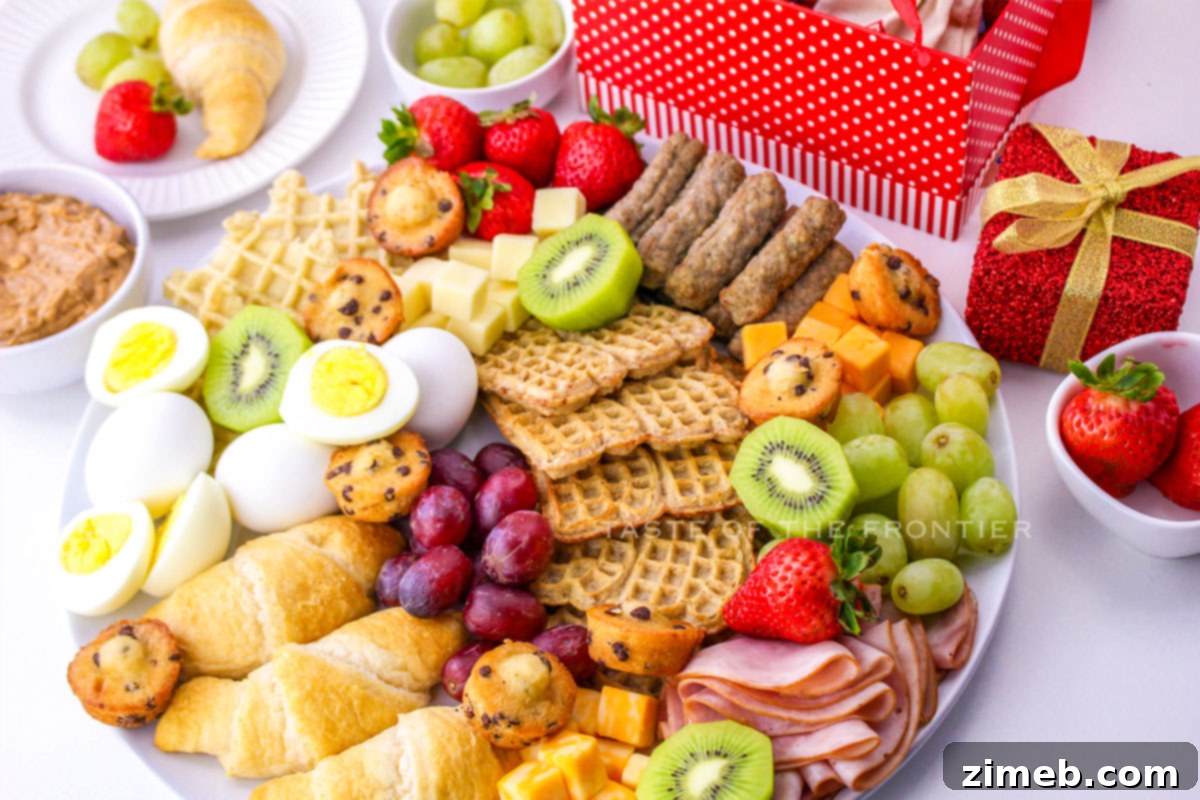 How to make a Breakfast Charcuterie Board step by step