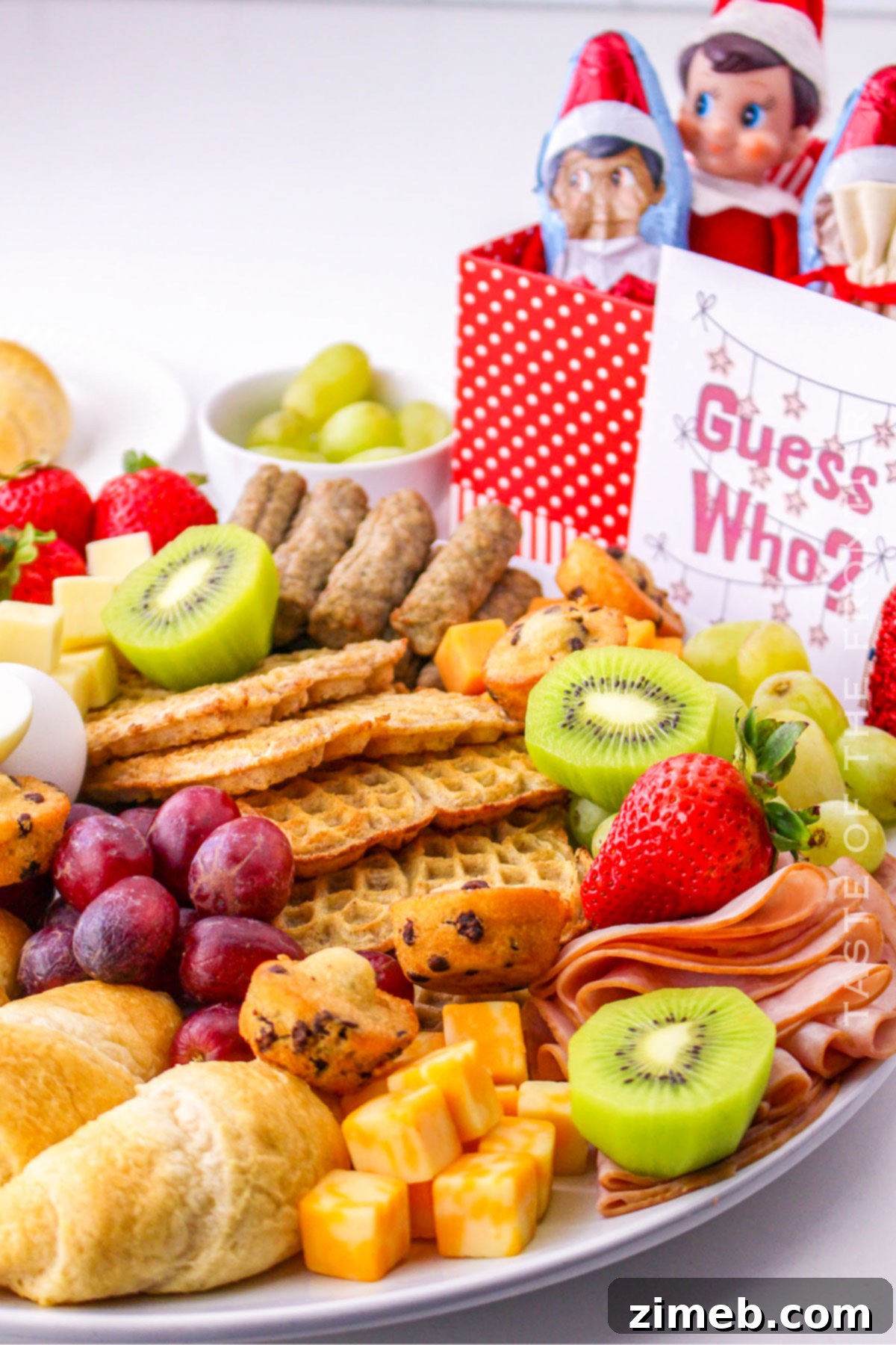 Elf on the Shelf Breakfast Charcuterie Board