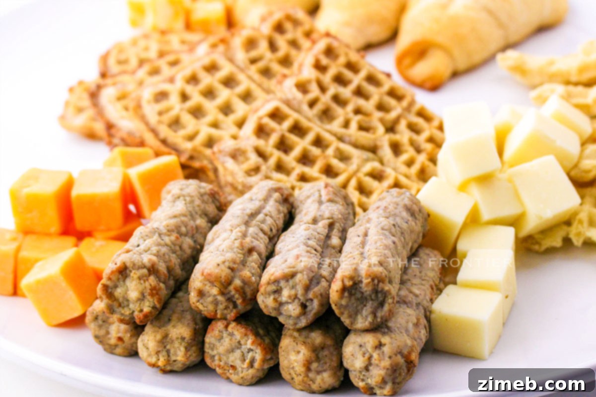 Adding protein to the Breakfast Charcuterie Board