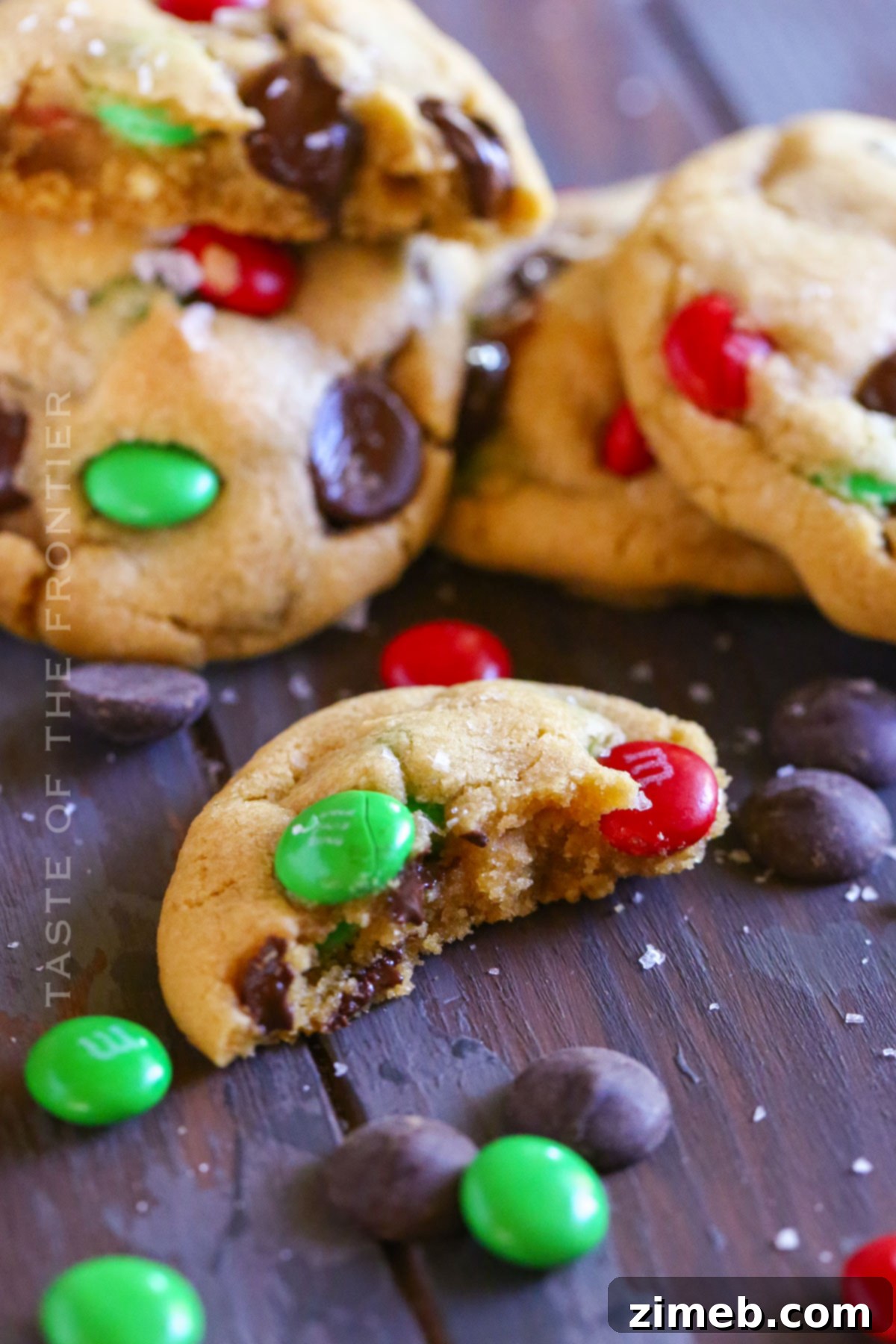 Christmas Chocolate Chip Cookies and milk, ready for Santa