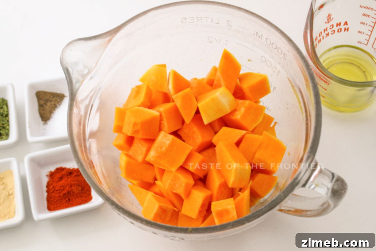 Crispy Air Fryer Butternut Squash 6 how to make Air Fryer Butternut Squash